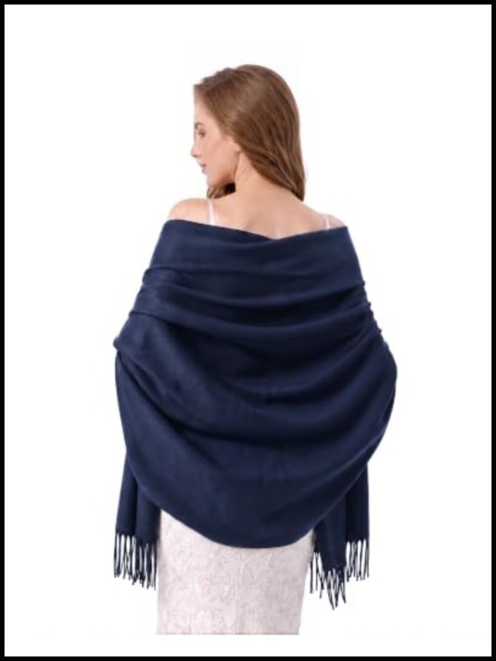 Cashmere Feel Winter Scarf Shawl Wrap Lightweight 80x27